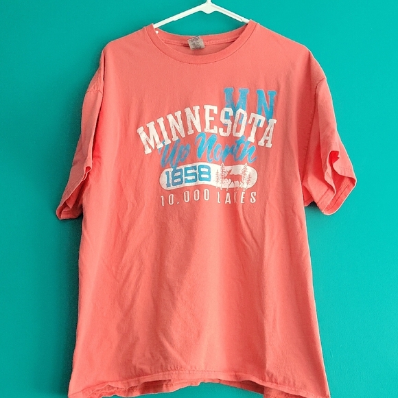 Gildan Coral T-Shirt - Picture 1 of 5